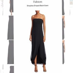 Halston Black Gown Size 4